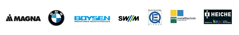 Logos ausgewählter Referenzunternehmen